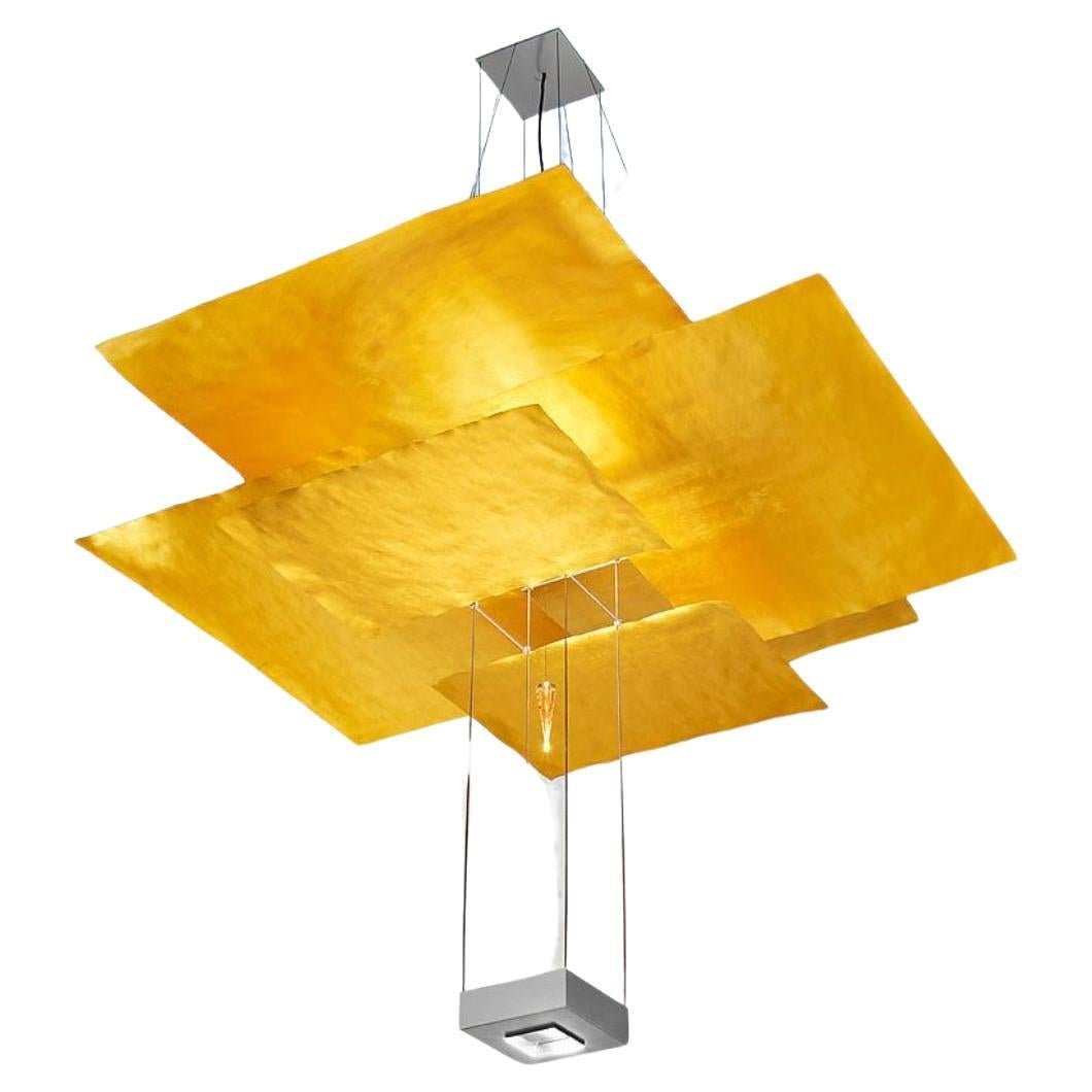 Large 'Oh Mei Ma Kabir Weiss' Chandelier in Aluminum for Ingo Maurer For Sale 1