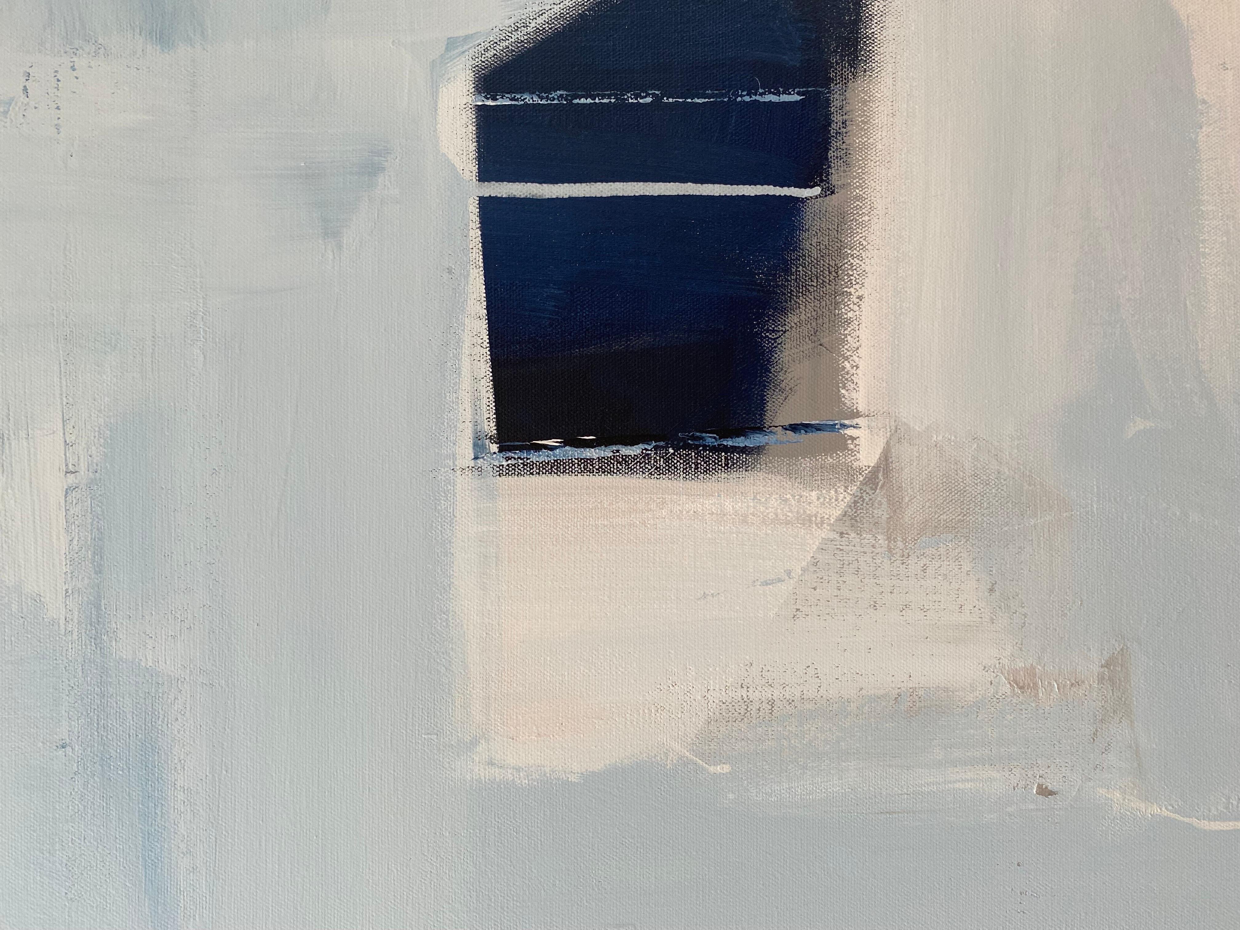 Moderne Grande peinture à l'huile/acrylique intitulée « Out of the Blue » de Rebecca Ruoff, 2021 en vente