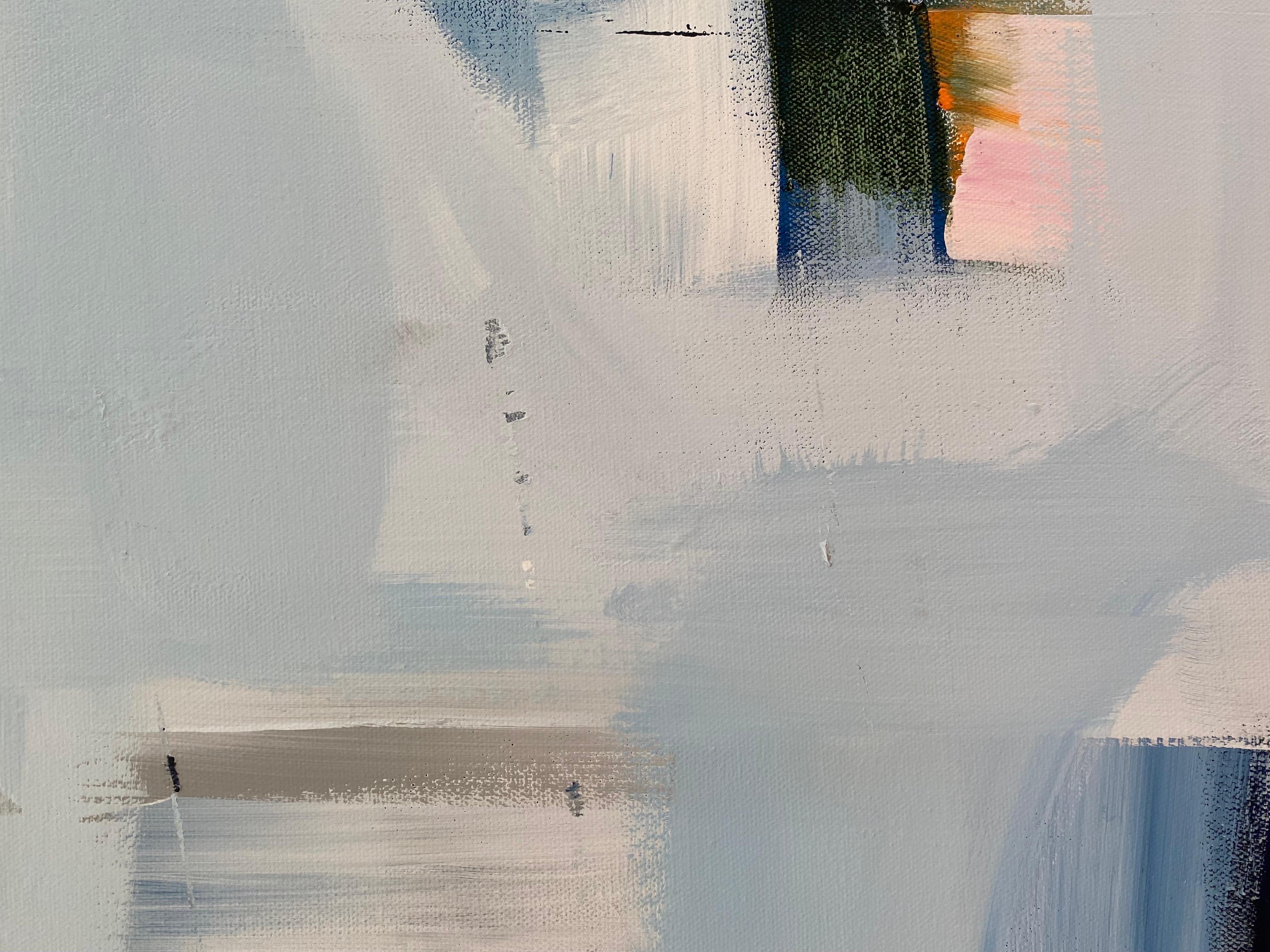 Grande peinture à l'huile/acrylique intitulée « Out of the Blue » de Rebecca Ruoff, 2021 Bon état - En vente à Bedford Hills, NY