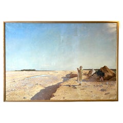 Grande huile sur Canva par Théodore Nasse