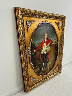Large oil on canvas, 88 cm x 119 cm, gilded beechwood frame, 1970s
