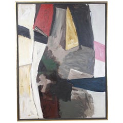 Large Oil on Canvas Abstract Painting