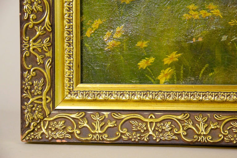 Large Oil On Canvas "Best Friends", Signed G. Hoy, 1930 For Sale at 1stDibs