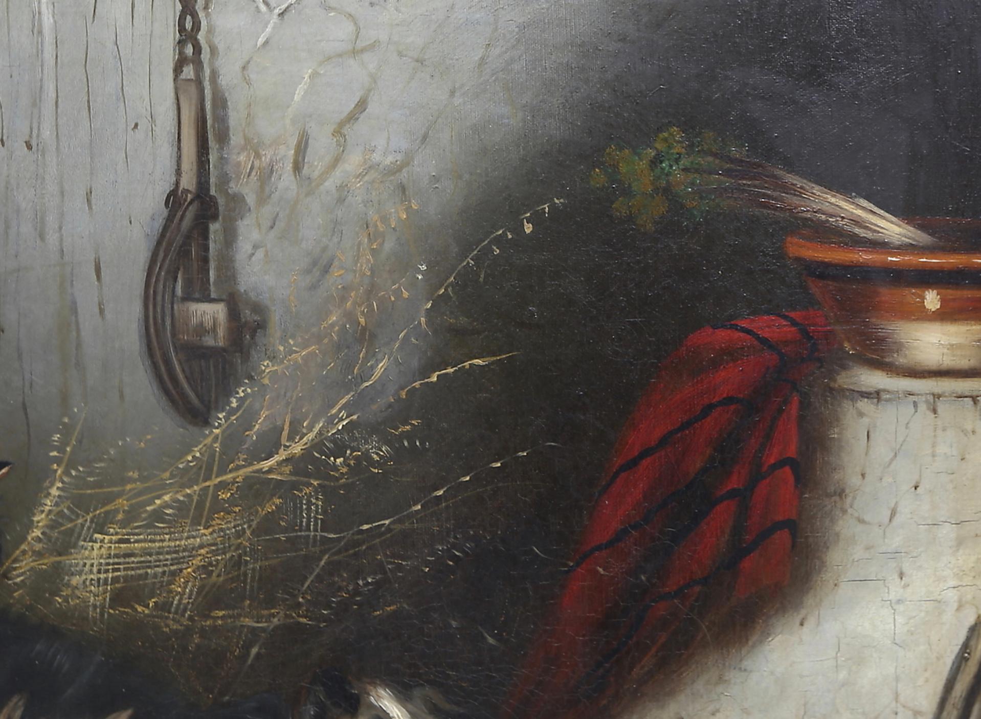 Style Adam Grande huile sur toile d'Edward Armfield en vente