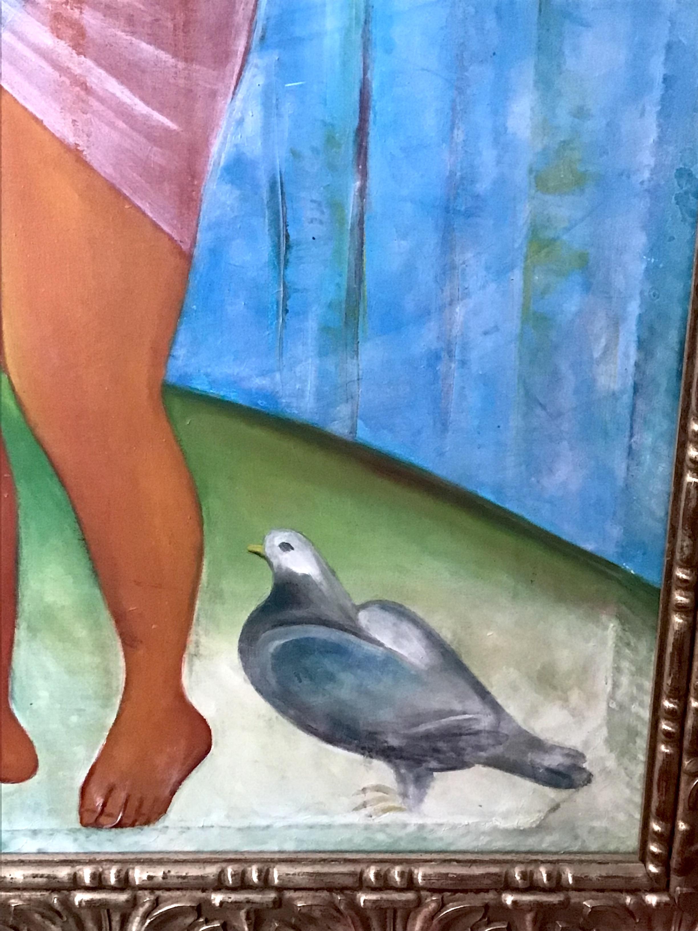 Gran Óleo Sobre Lienzo De Fritzner Alphonse (1938 - 2006) Escuela Haitiana circa 1970 en venta 1