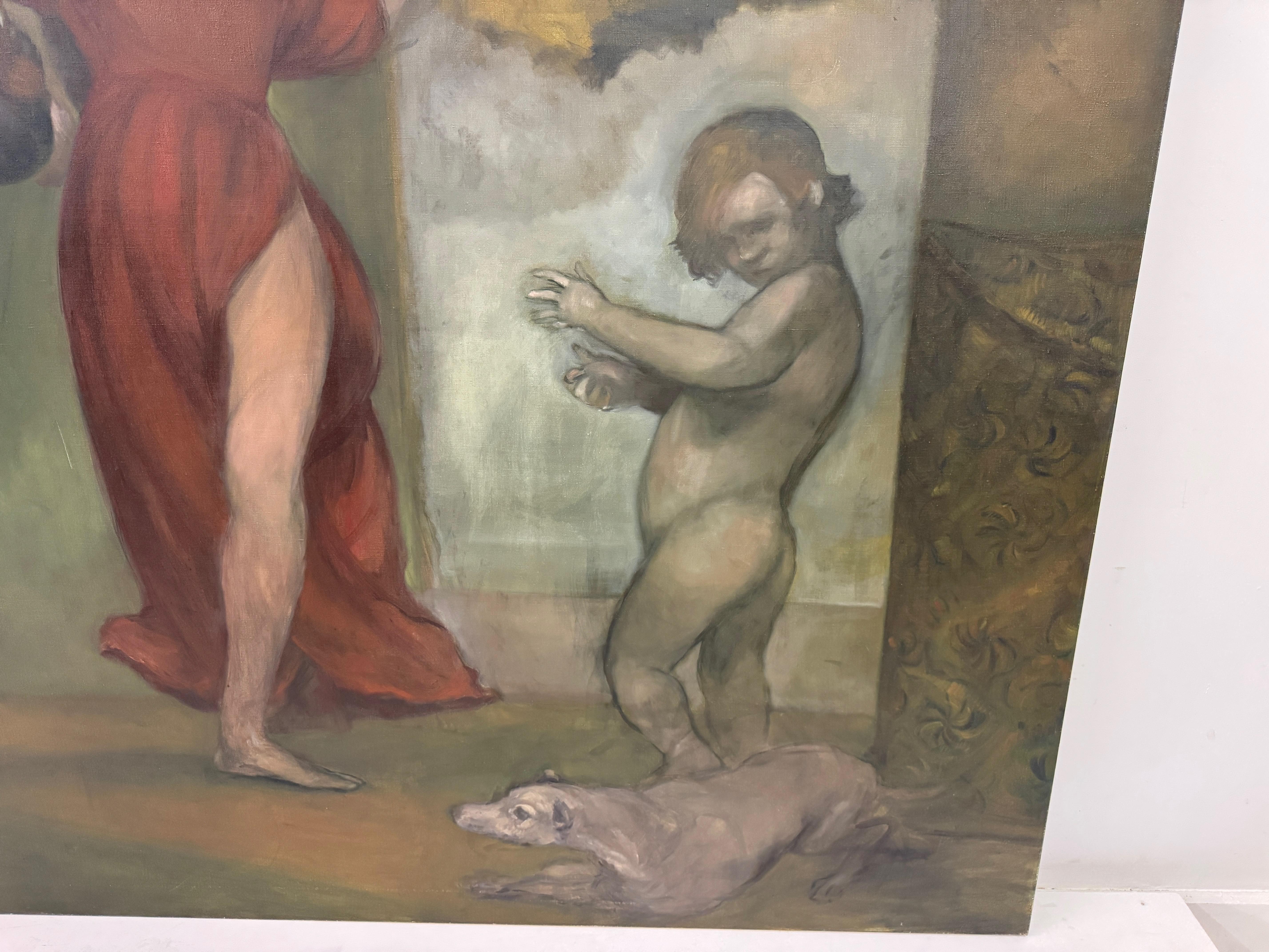 Großes Öl auf Leinwand von Paul Storey, 
