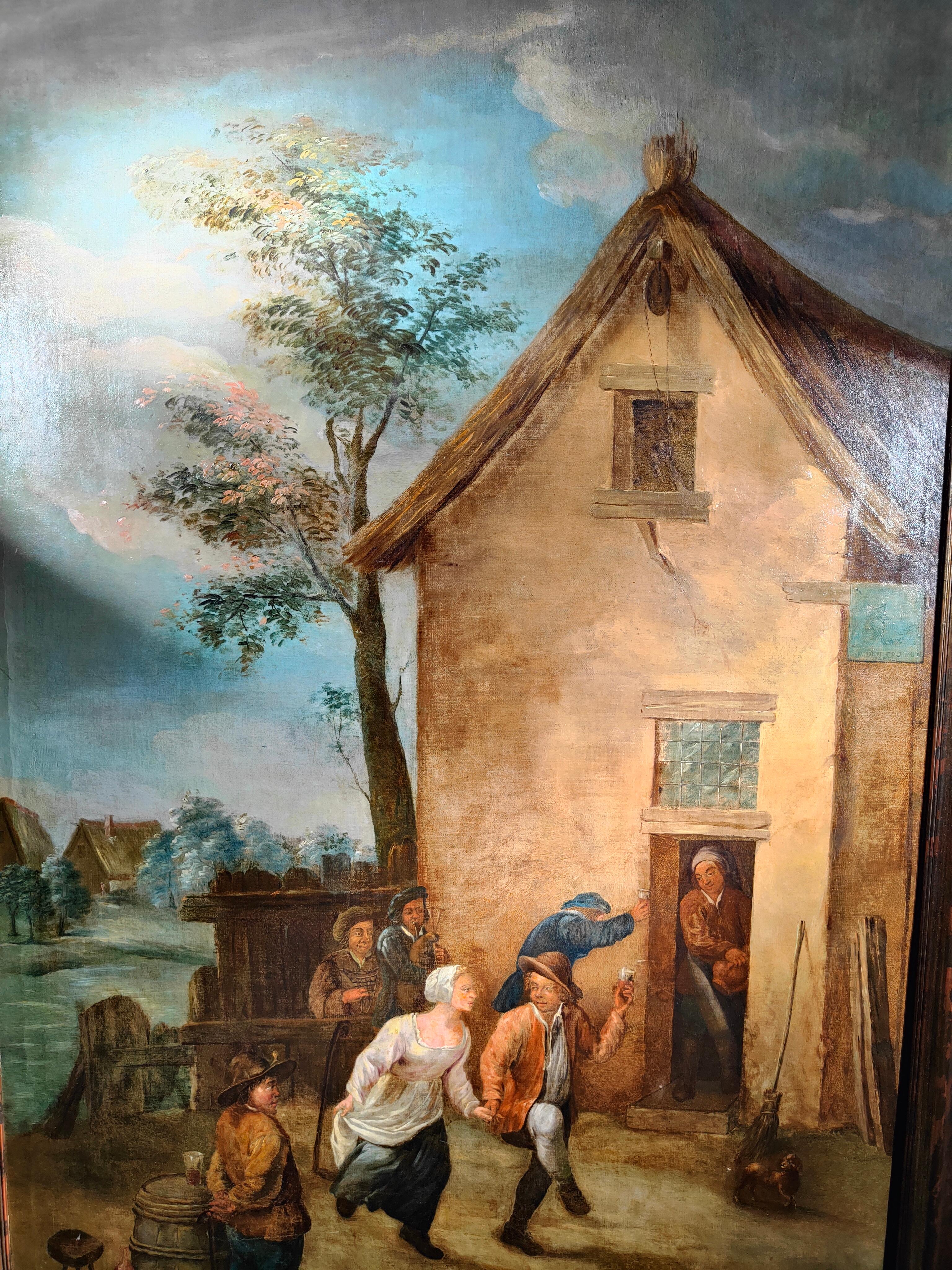 Large Oil On Canvas, Flemish School, XVIIth Century For Sale 7