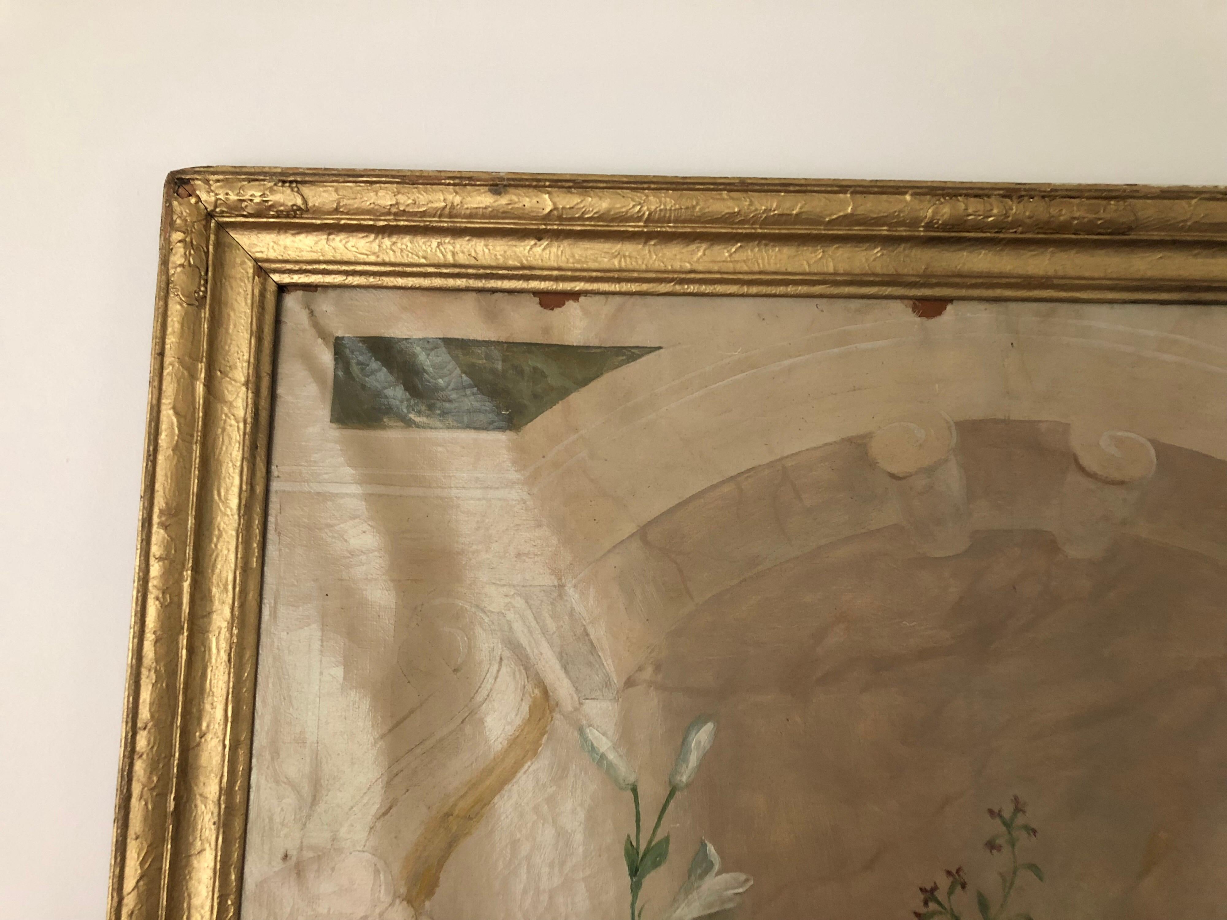 Groes l auf Leinwand Blumenstillleben (Unbekannt)