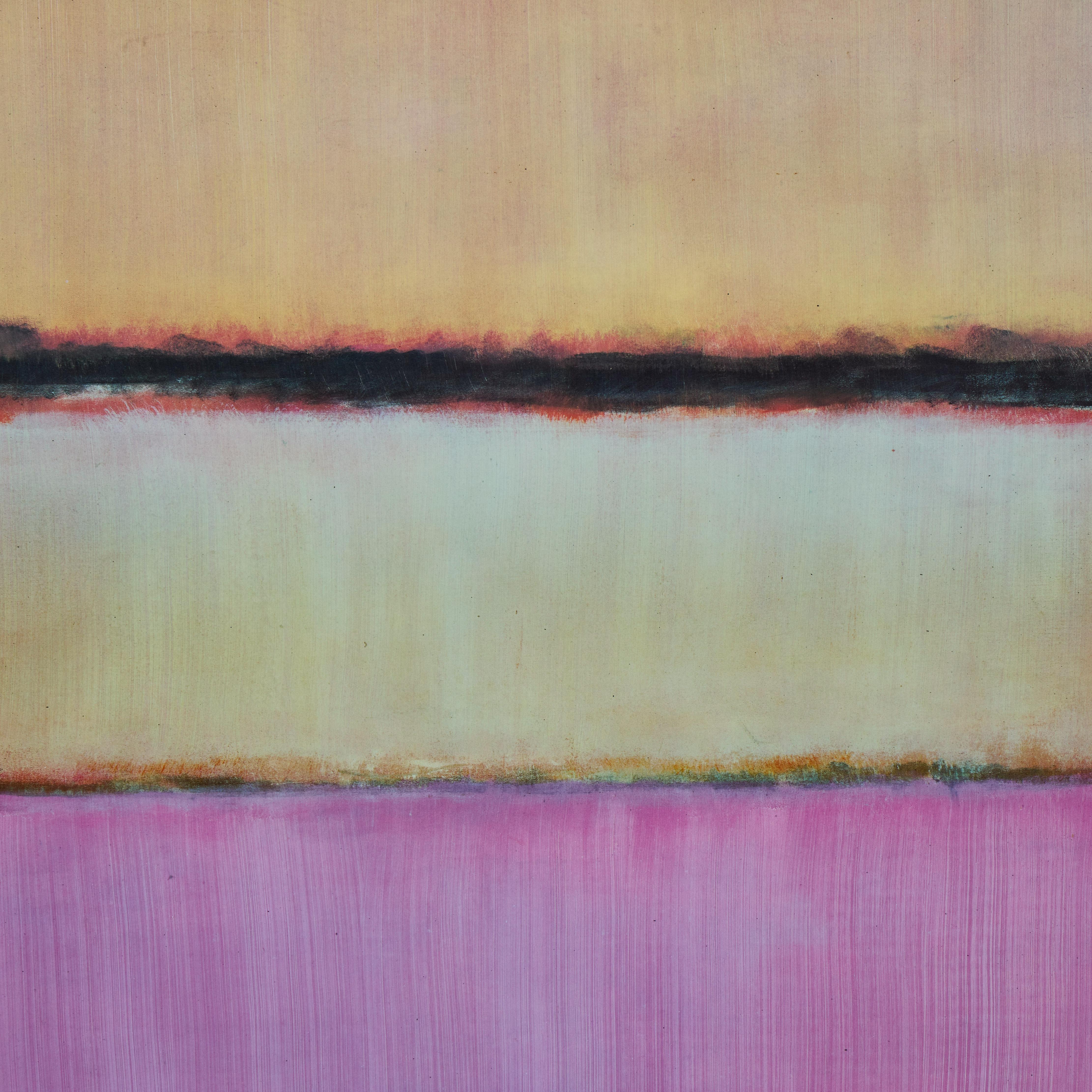20th Century Large Oil on Canvas in the Style of Mark Rothko For Sale