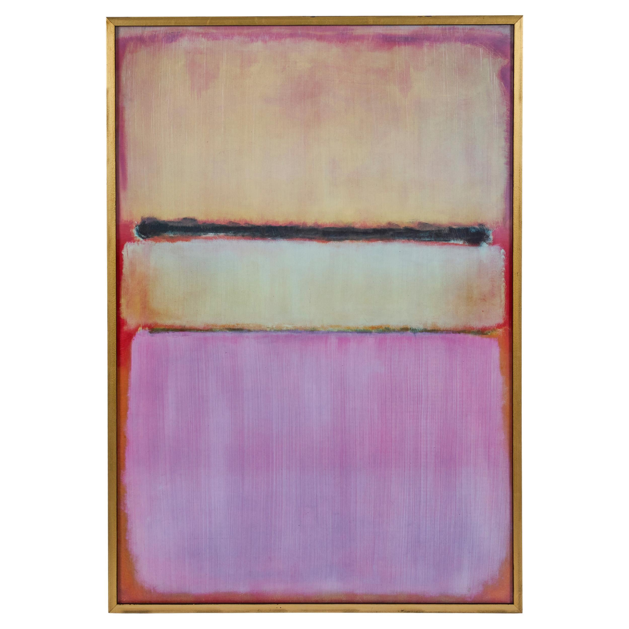 Large Oil on Canvas in the Style of Mark Rothko For Sale