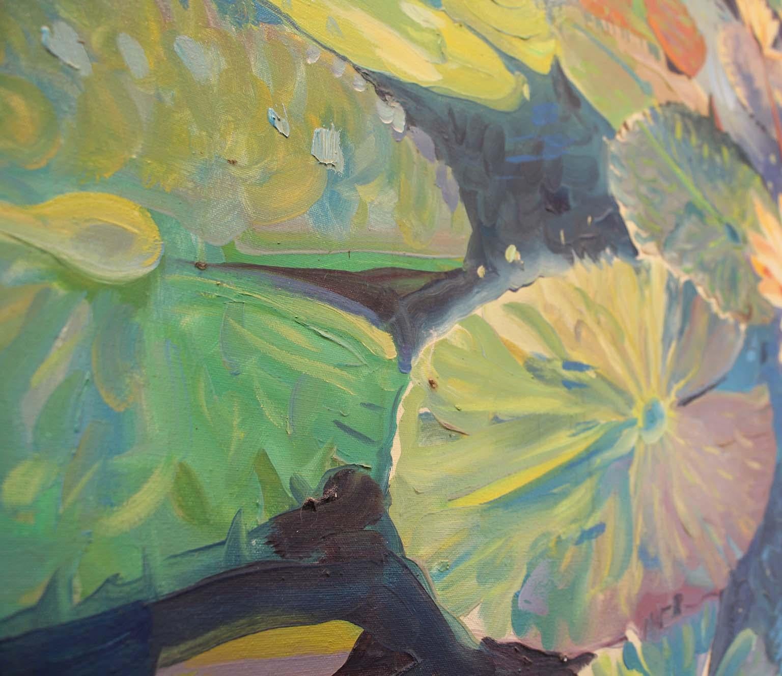 Painted Large Oil on Canvas Jan Kasprzycki
