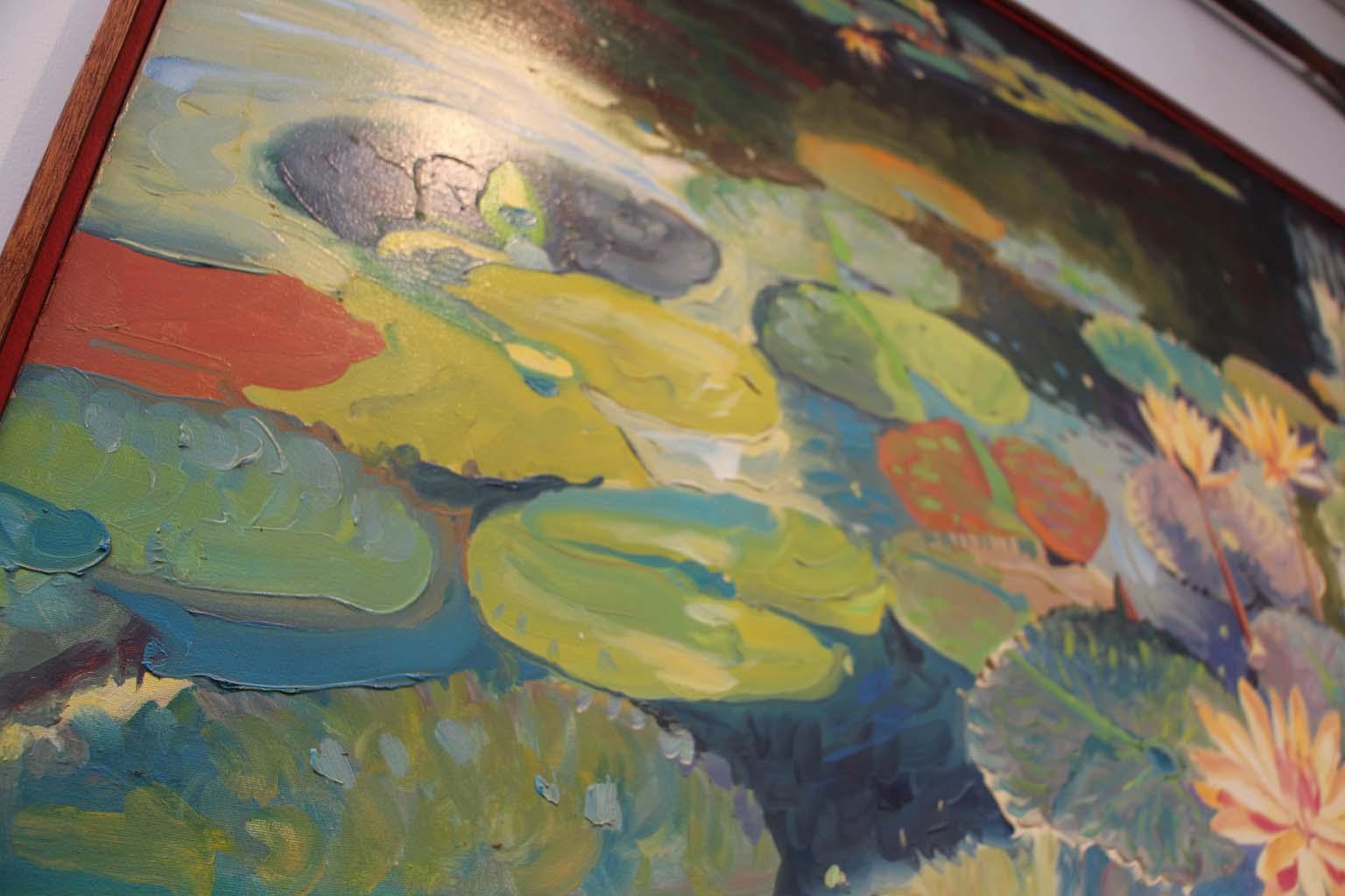 Large Oil on Canvas Jan Kasprzycki In Excellent Condition In Sag Harbor, NY