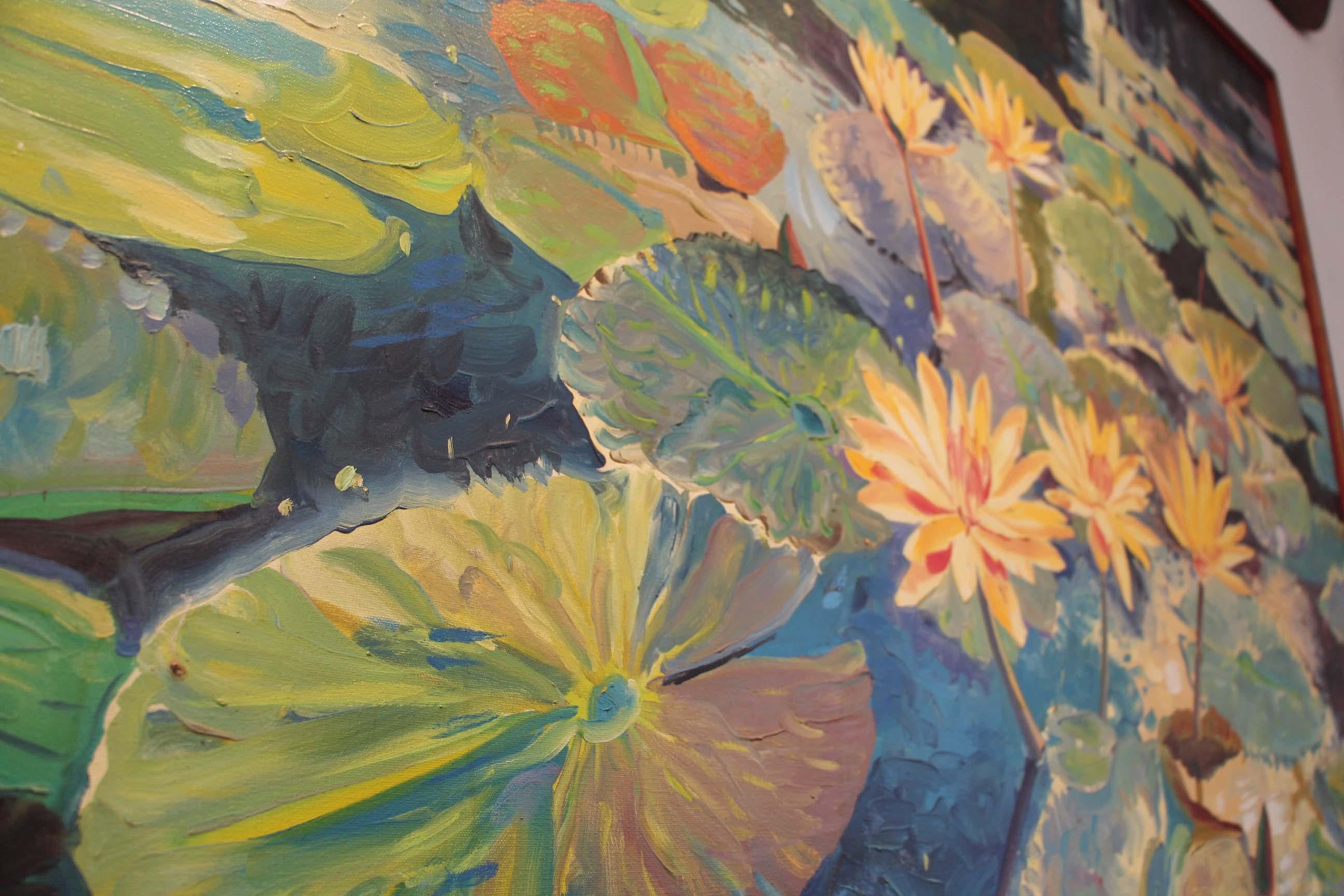 20th Century Large Oil on Canvas Jan Kasprzycki