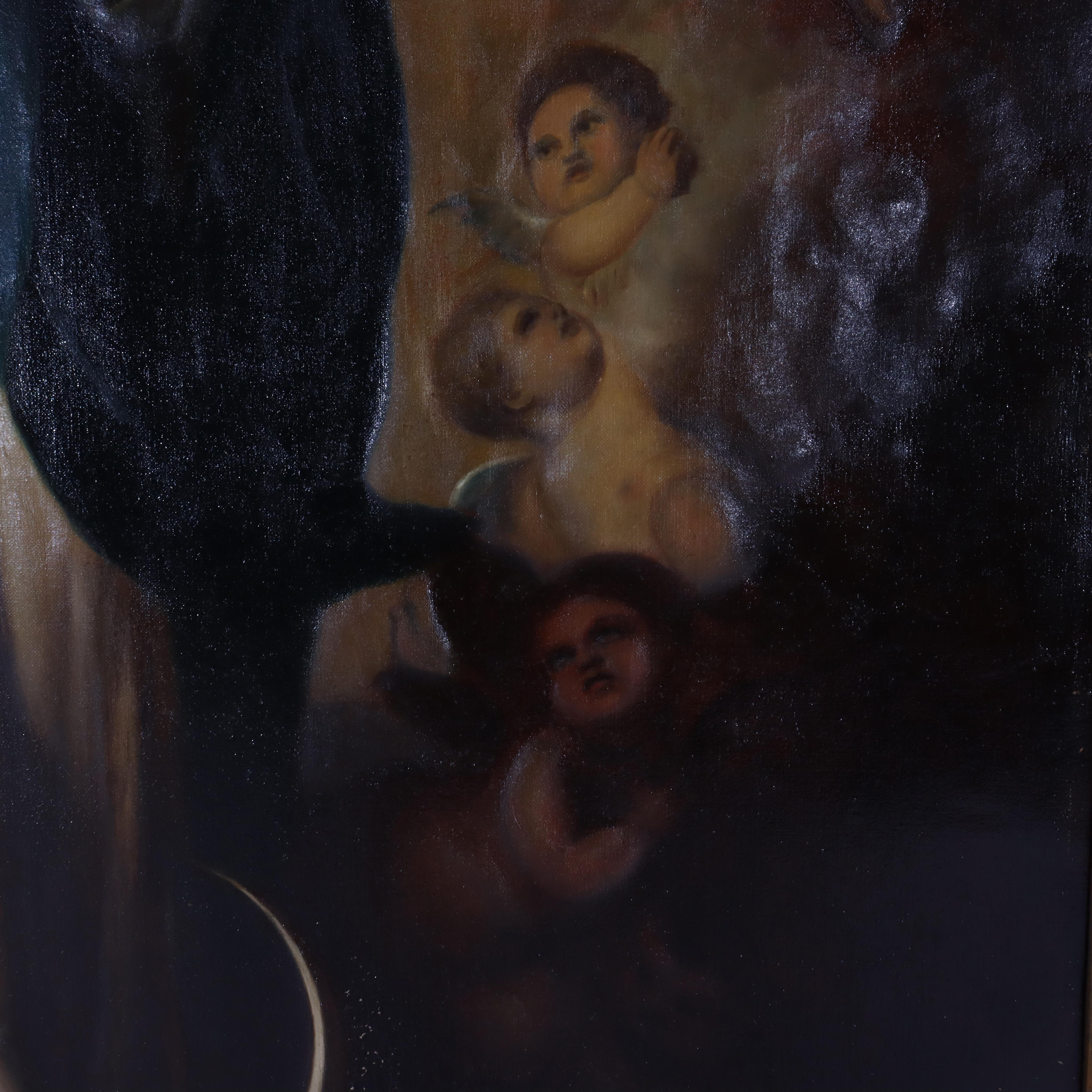 Large Oil On Canvas Old Master Copy, Murillo's “The Immaculate Conception