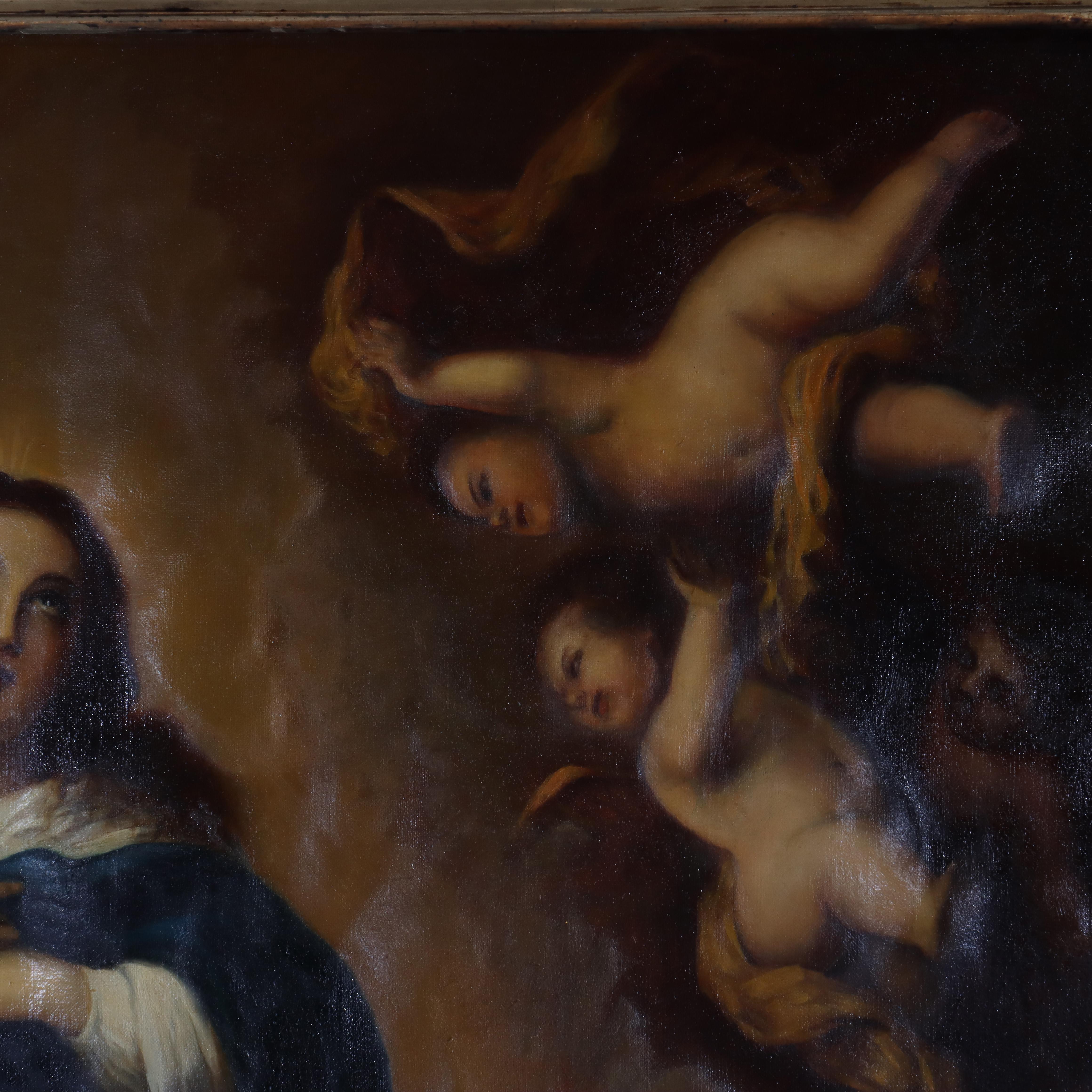 Large Oil On Canvas Old Master Copy, Murillo's “The Immaculate Conception