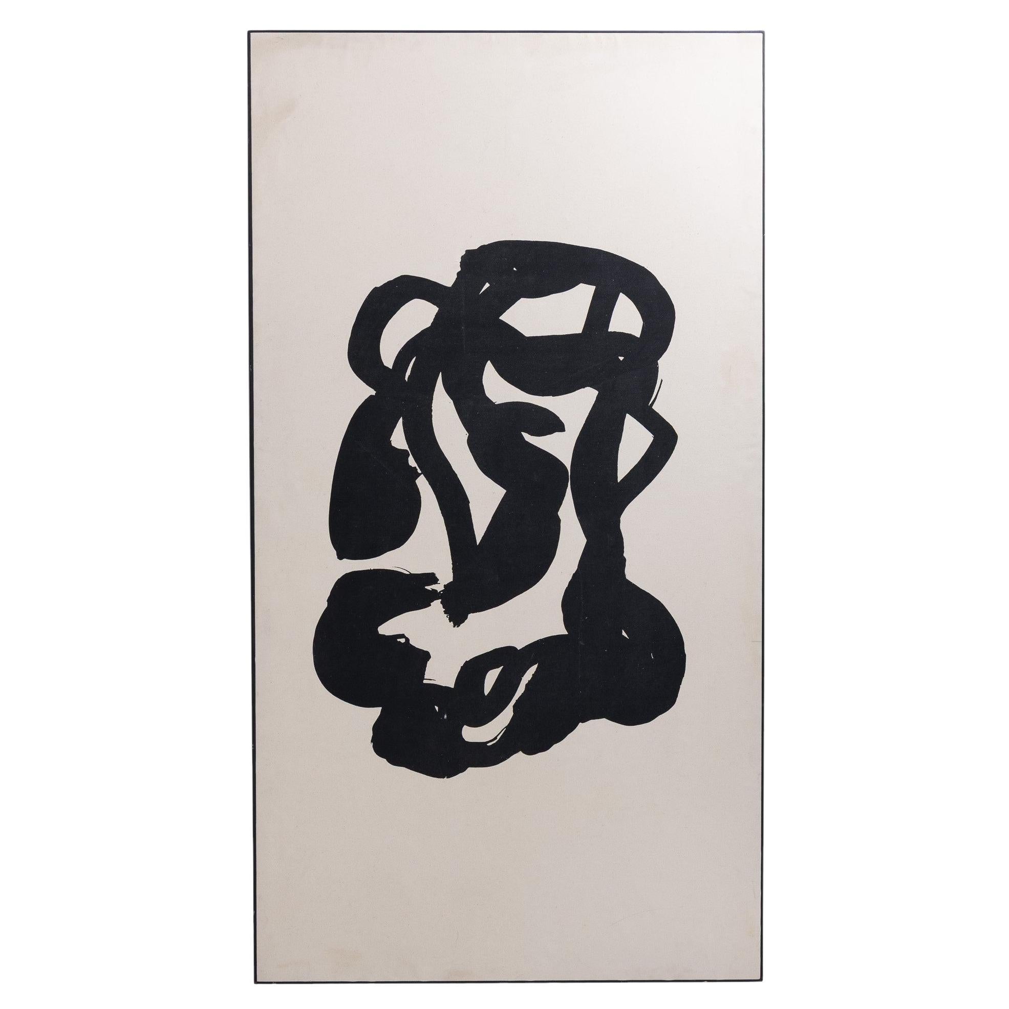 Gran óleo sobre lienzo de Mogens Andersen en venta