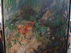 Large Oil on Canvas Signed Thompson Hughes, 1970