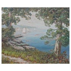 Large Oil Painting "Long Island Sound"