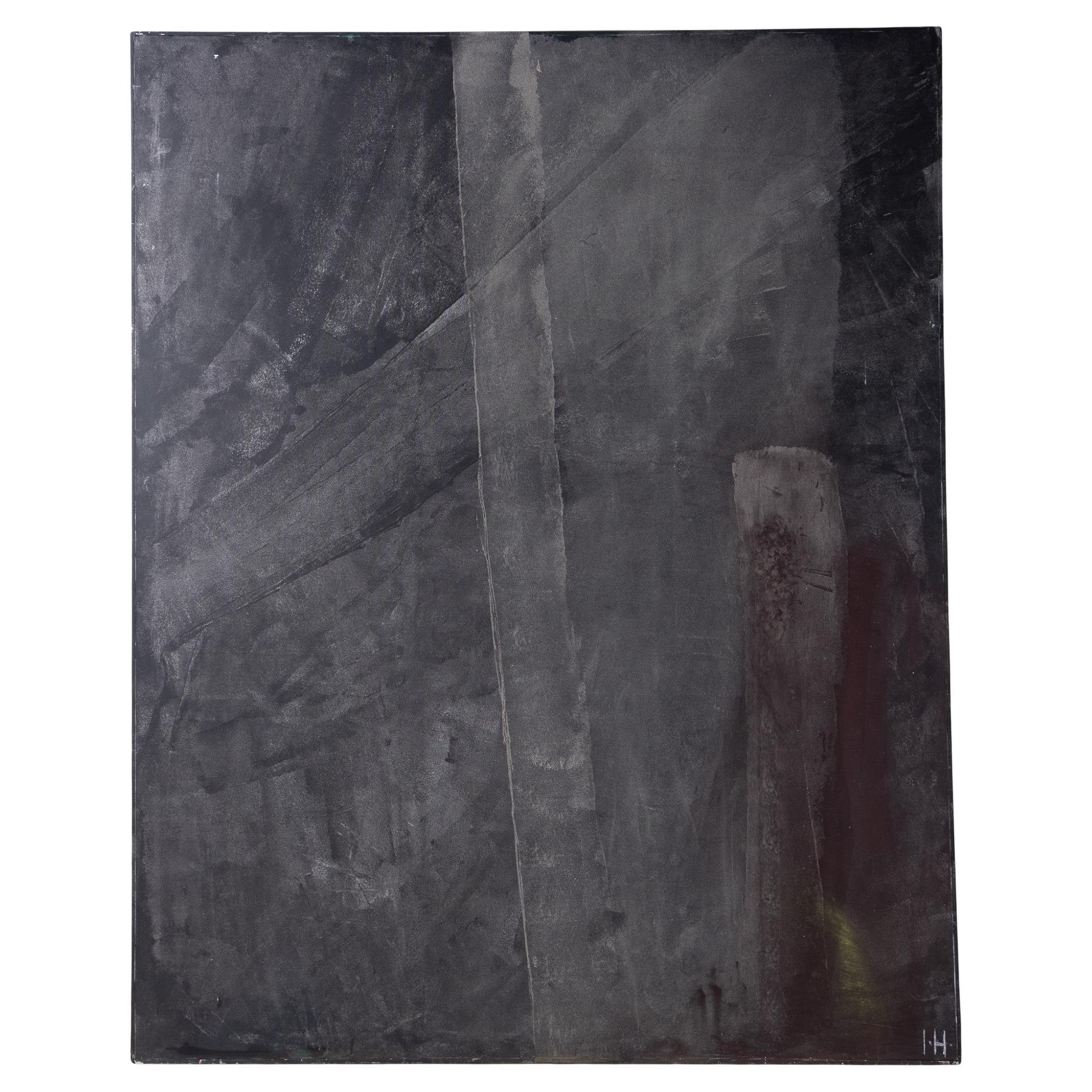 Grande peinture à l'huile sur toile d'Inger Hanmann