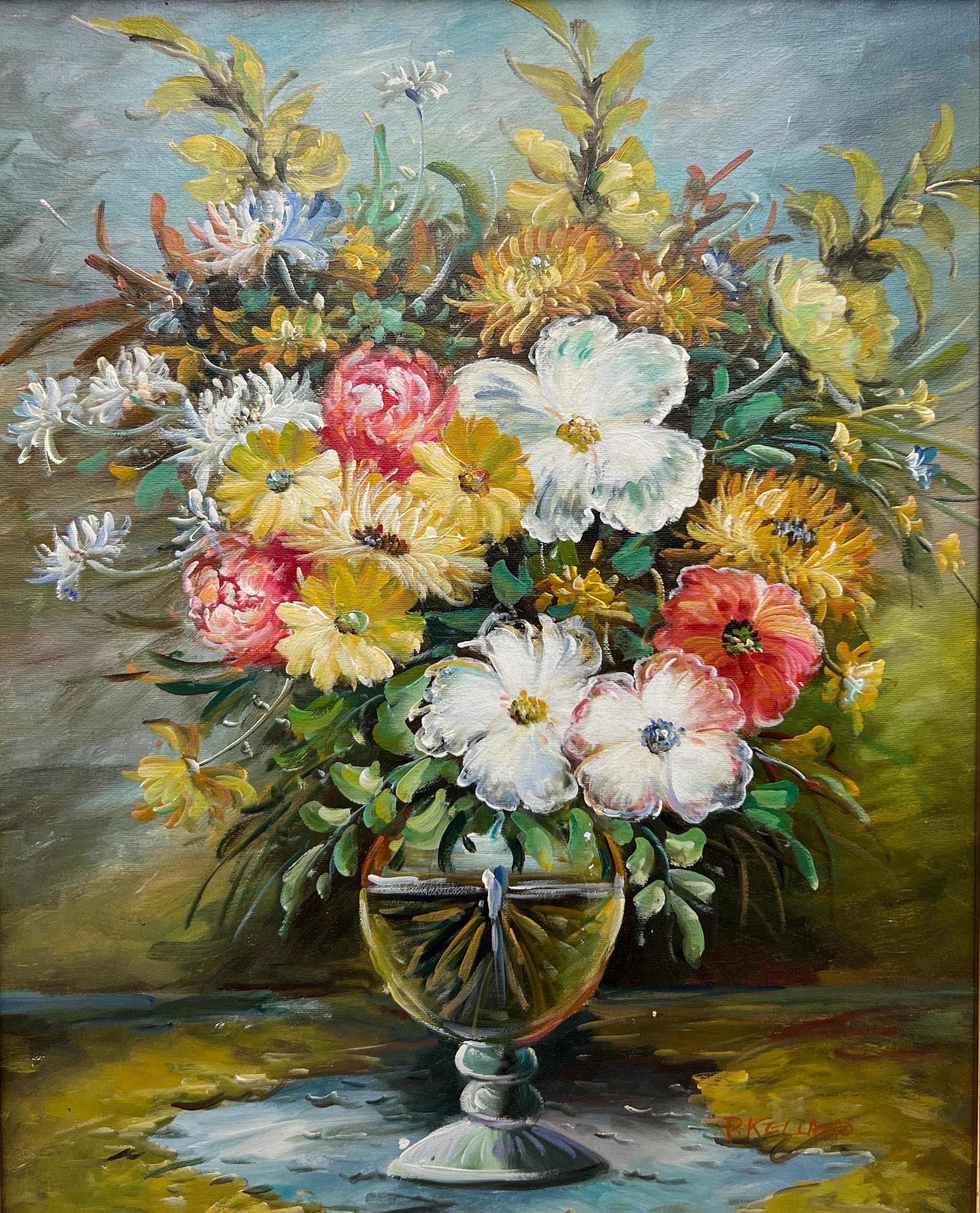 20th Century Large Oil Painting 