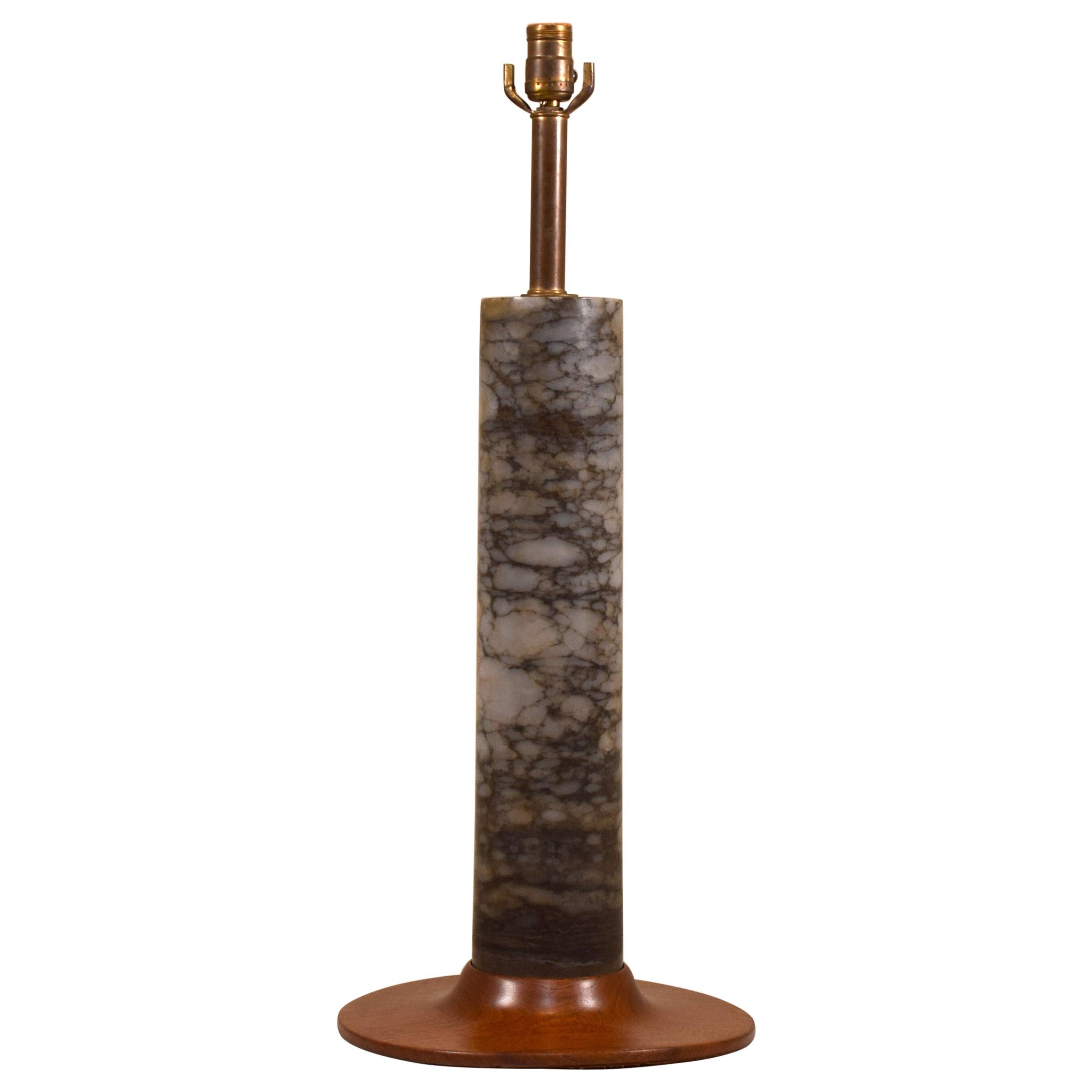 Large Oil Well Castile Formation Core Sample Table Lamp