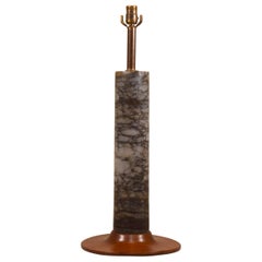 Used Large Oil Well Castile Formation Core Sample Table Lamp