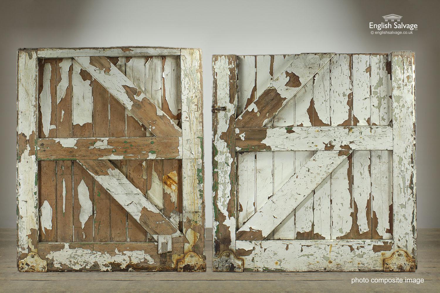 Wood Large Old Barn Doors, 20th Century For Sale