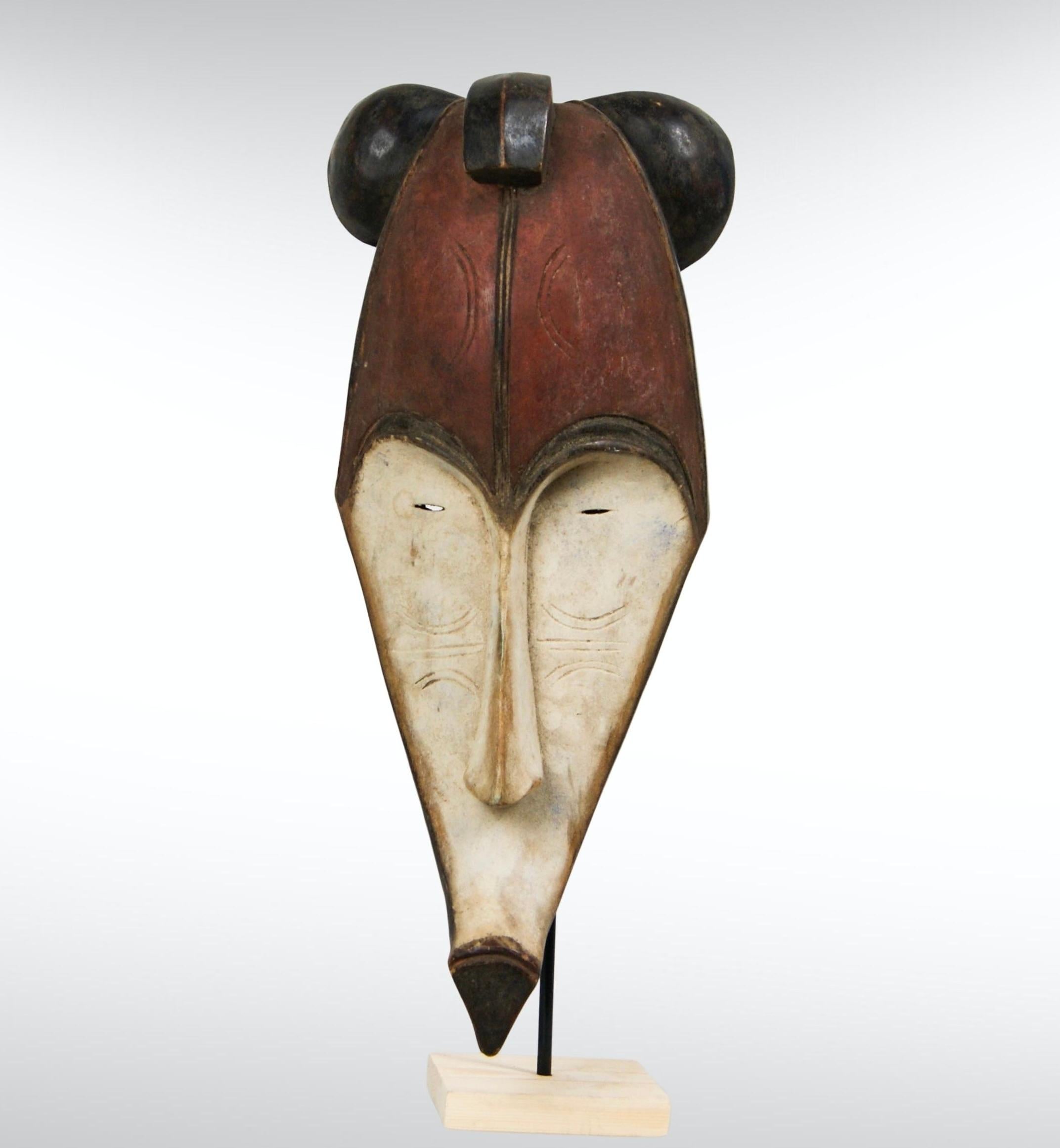 Gabonese Large Old Fang Gabon Ngil Ngontang Mask African Art Wall Decor