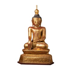 Large Old Lacquerware Buddha Statues from Burma