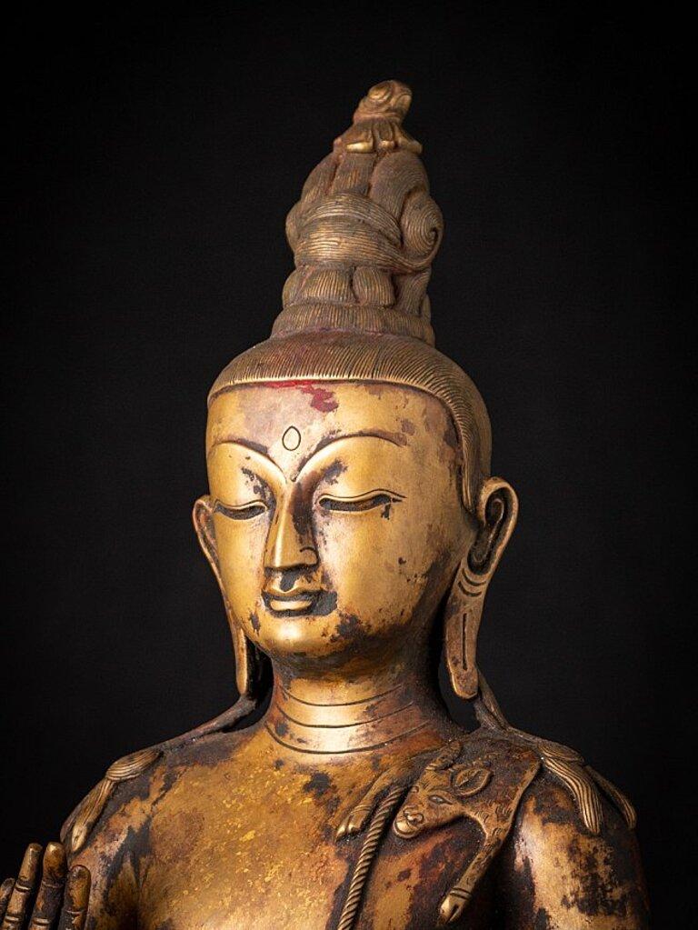 Large Old Nepali Lokeshwor Statue from Nepal Original Buddhas For Sale