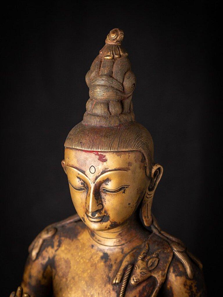 Large Old Nepali Lokeshwor Statue from Nepal Original Buddhas For Sale 2