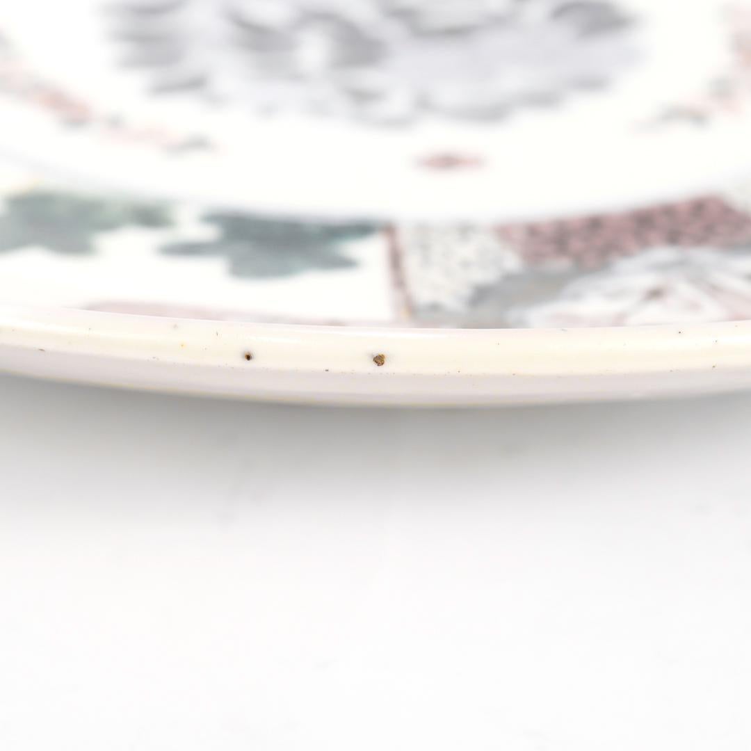 Large Old or Antique Japanese Imari Porcelain Platter or Tray For Sale 7