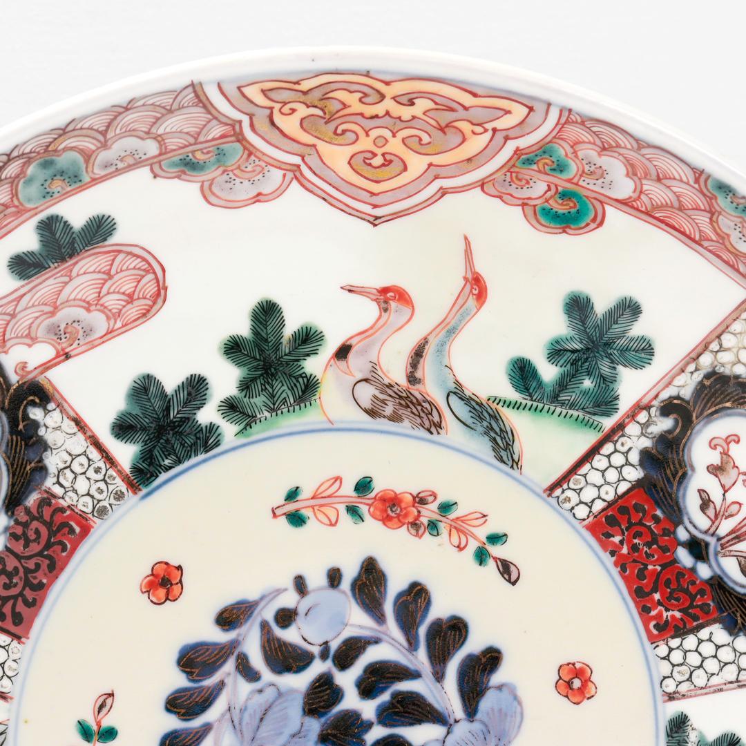 Large Old or Antique Japanese Imari Porcelain Platter or Tray For Sale 3