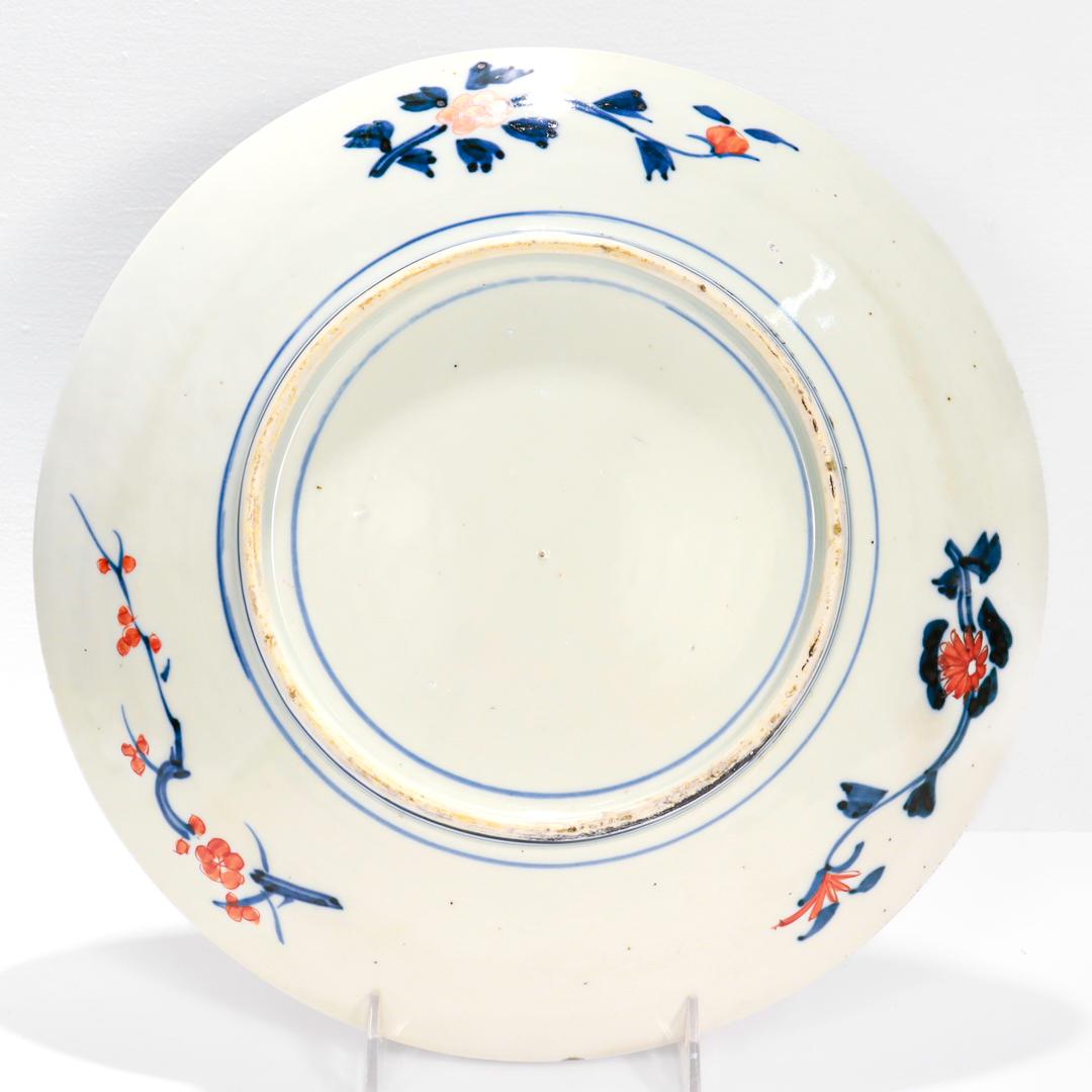 Große alte oder antike japanische Imari Porcelain Platte oder Tablett im Angebot 2
