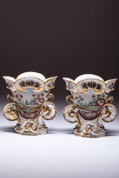 Large Old Paris Vases