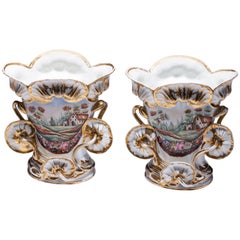 Large Old Paris Vases