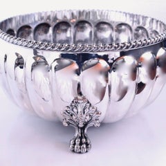 Large Old Sheffield Silver On Copper Footed Bowl Or Champagne/Wine Cooler, 19th