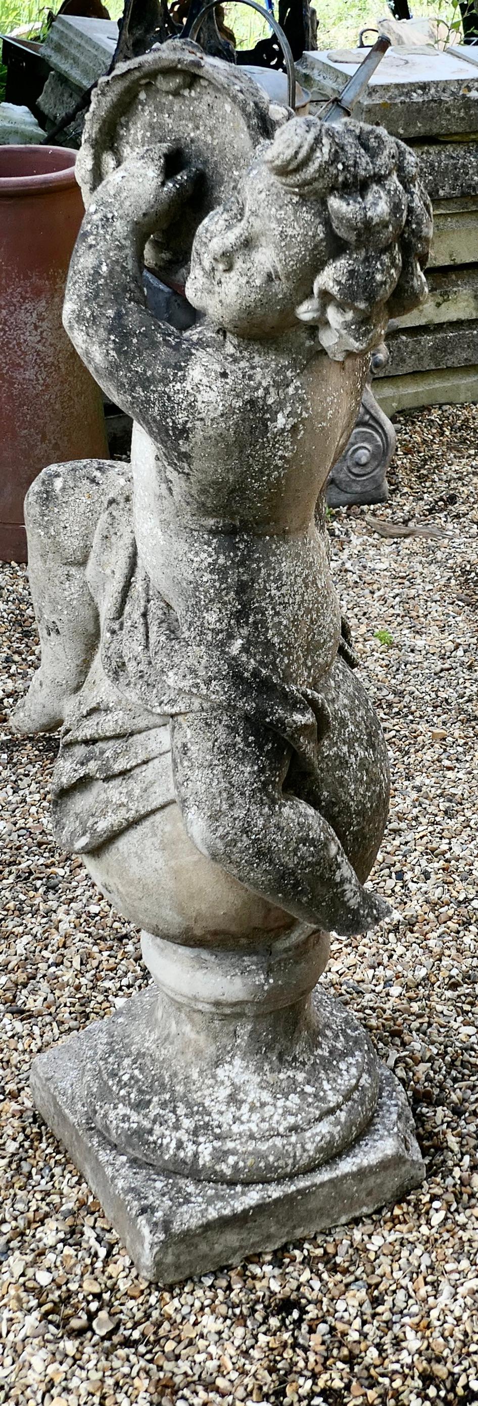 putto with tambourine