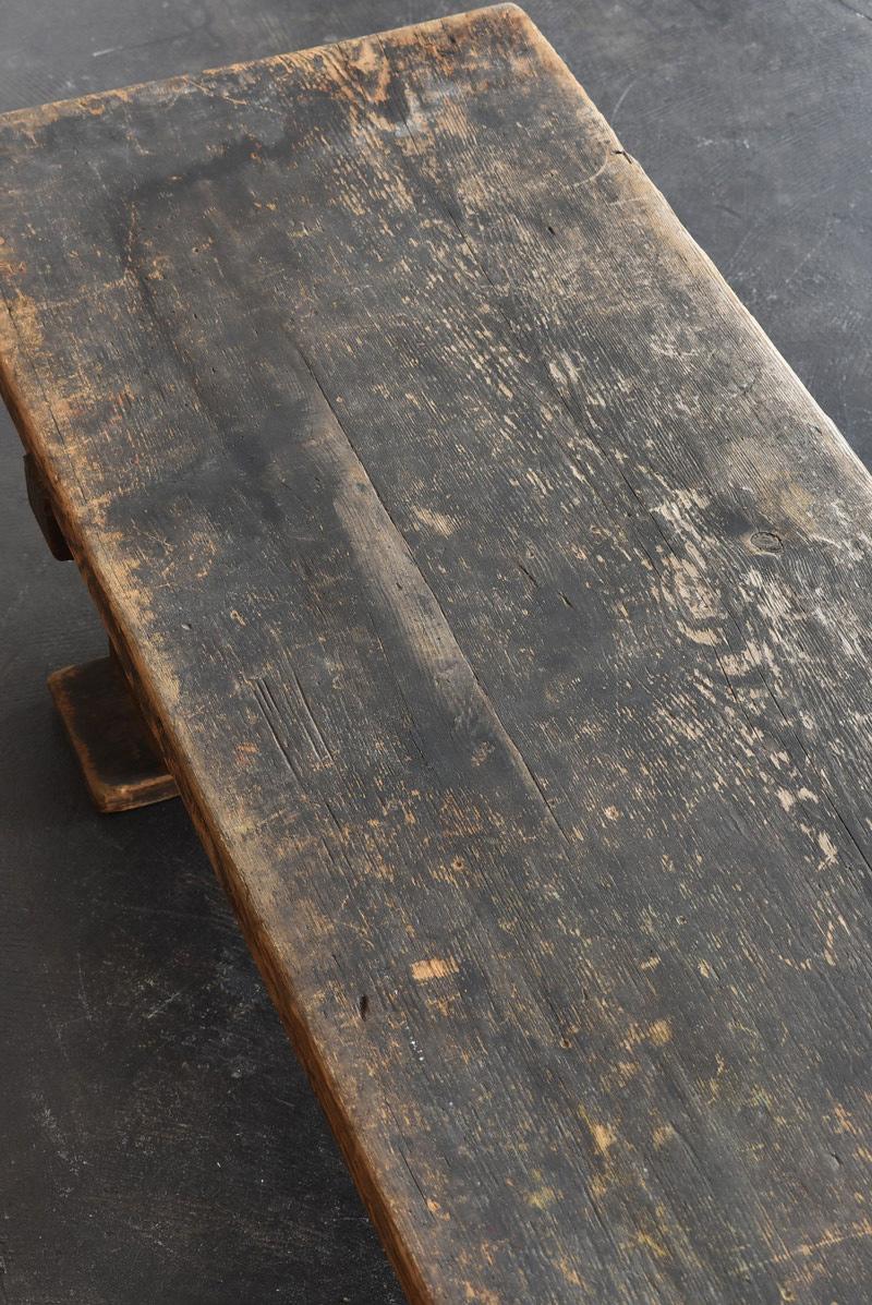 Large Old Wooden Low Table Used in Japanese School/ 1944 / Tv Board / Work Table 2