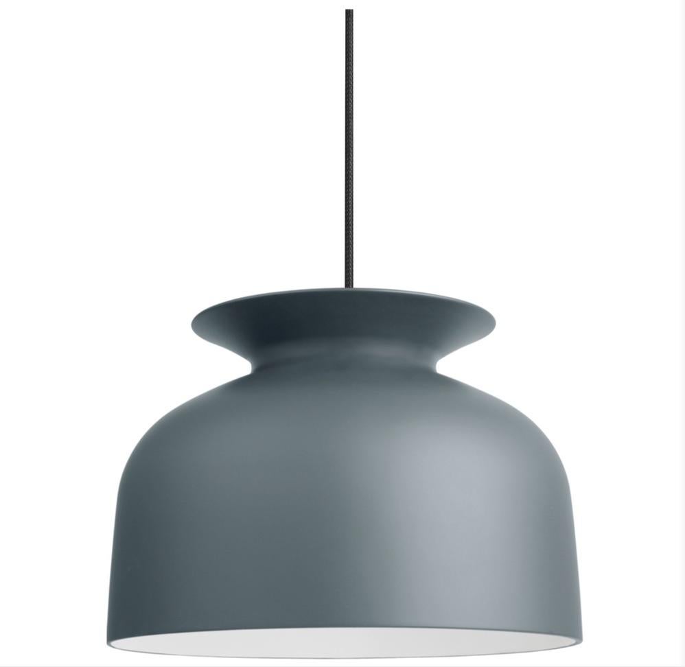 Spun Large Oliver Schick Ronde Pendant in Matte White for Gubi For Sale