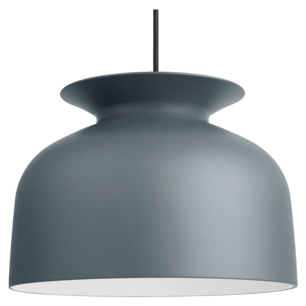 Large Oliver Schick Ronde Pendant in Pigeon Grey Matte for Gubi For Sale