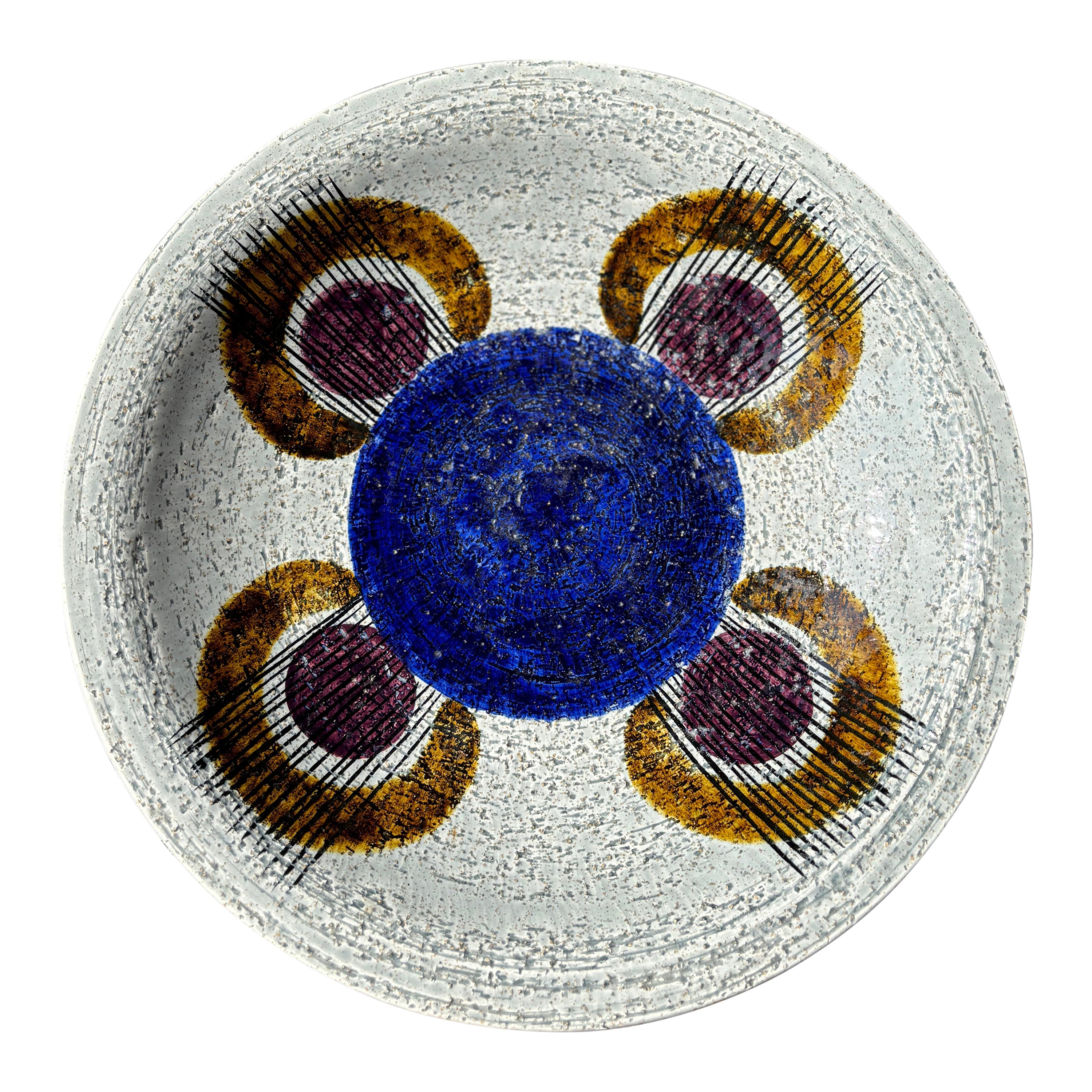 Large Olle Alberius for Rörstrand "Kurbits" Centerpiece Bowl, 1960s