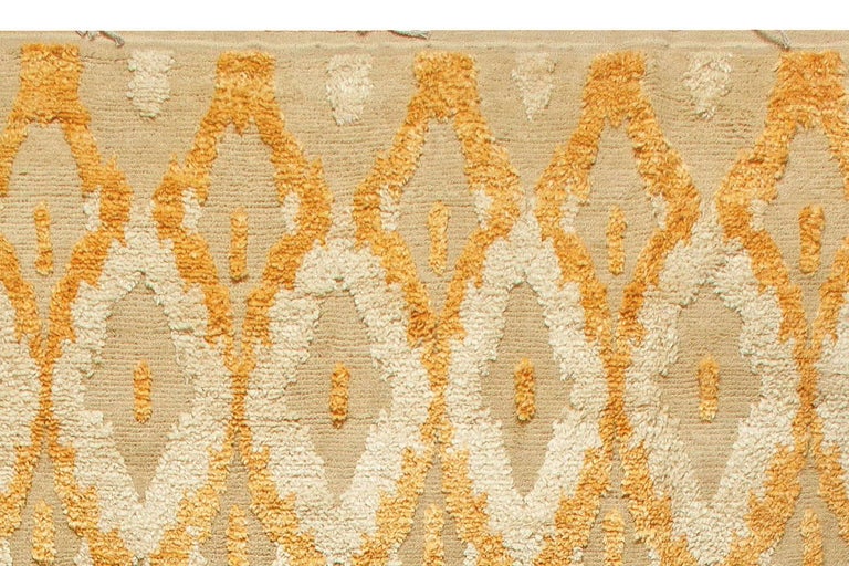 Large One-of-a-kind Bold Kasuri Handmade Wool Rug by Doris Leslie Blau ...