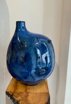 Großer einzigartiger Keramik-Lampensockel oder Skulptur-Vase „Pacific“, signiert DALO