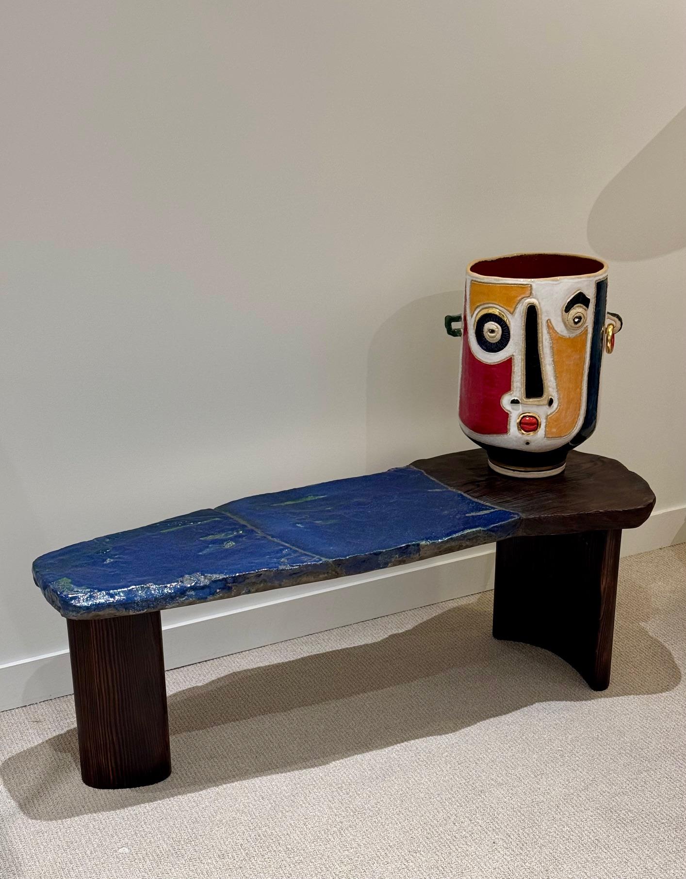 Grande vaso scultura in ceramica unico nel suo genere, firmato Dalo In condizioni ottime in vendita a Paris, FR