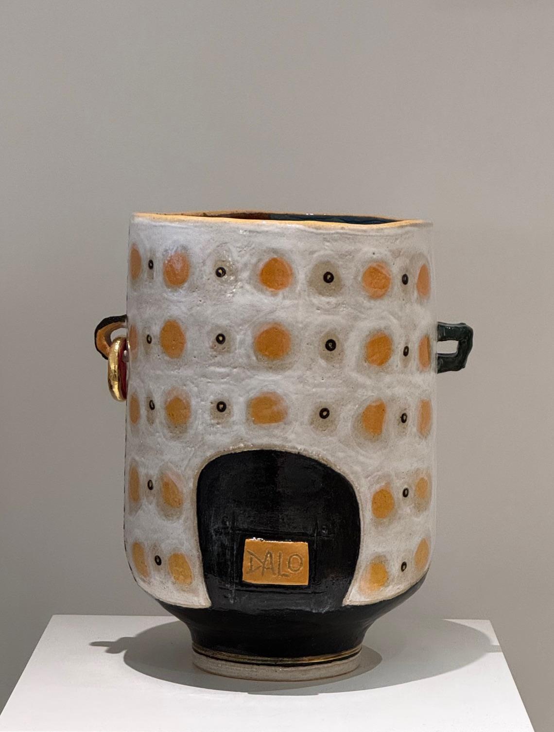 Ceramica Grande vaso scultura in ceramica unico nel suo genere, firmato Dalo in vendita
