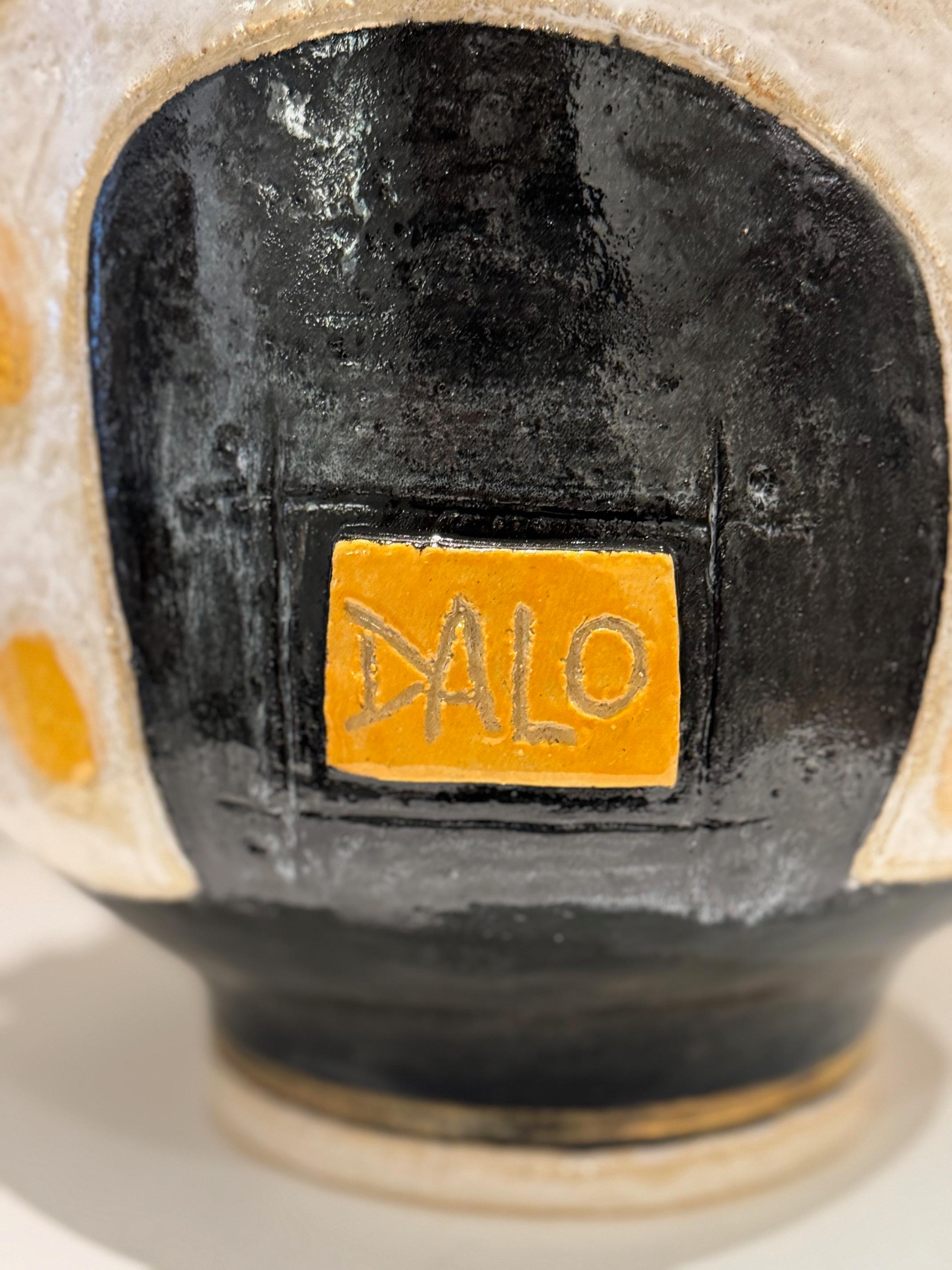 Grande vaso scultura in ceramica unico nel suo genere, firmato Dalo in vendita 1