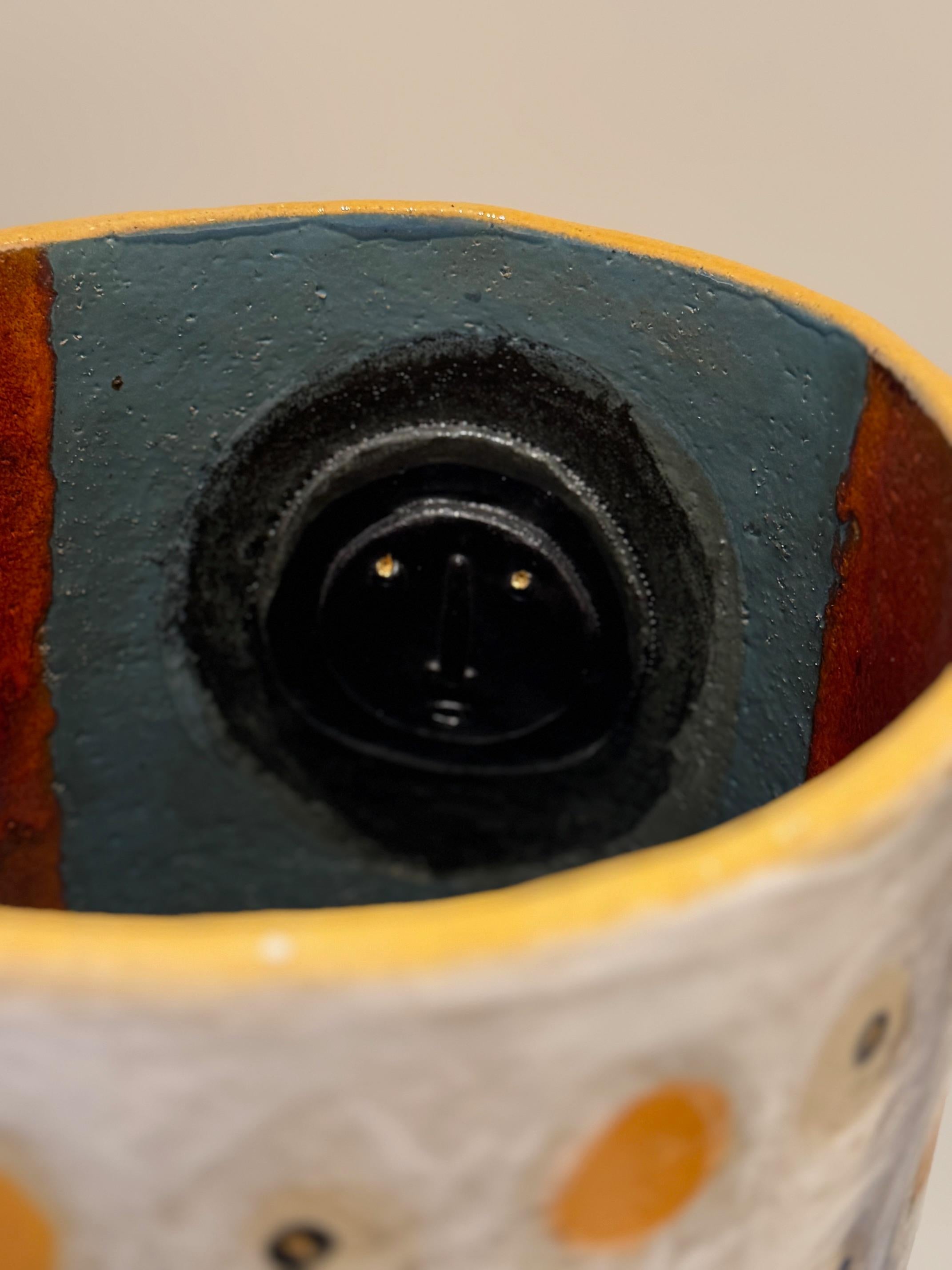 Grande vaso scultura in ceramica unico nel suo genere, firmato Dalo in vendita 2