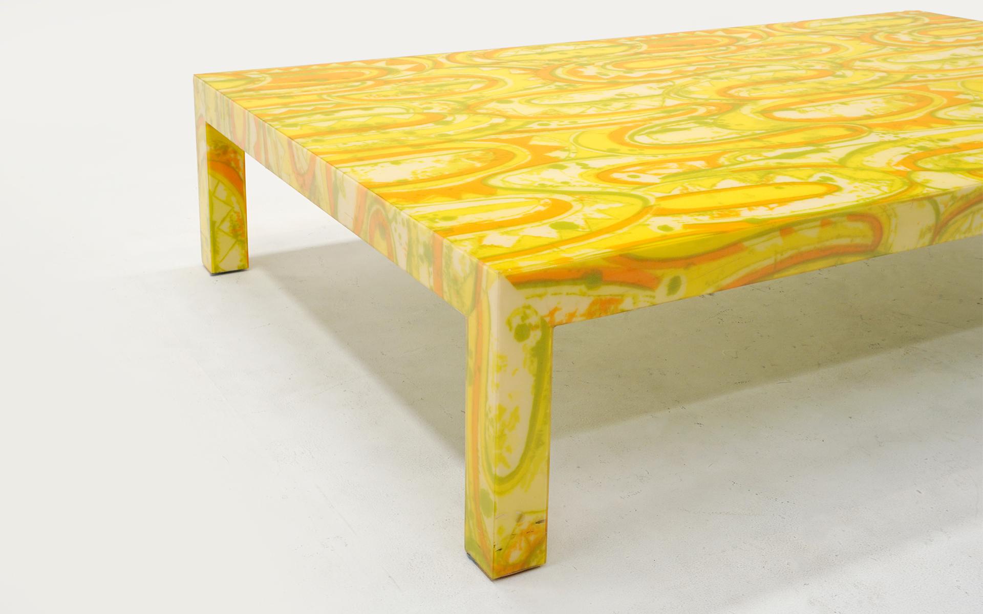 Mid-20th Century Large One of a Kind Coffee Table by Arthur Elrod for the Bolero Estate, 1966 For Sale
