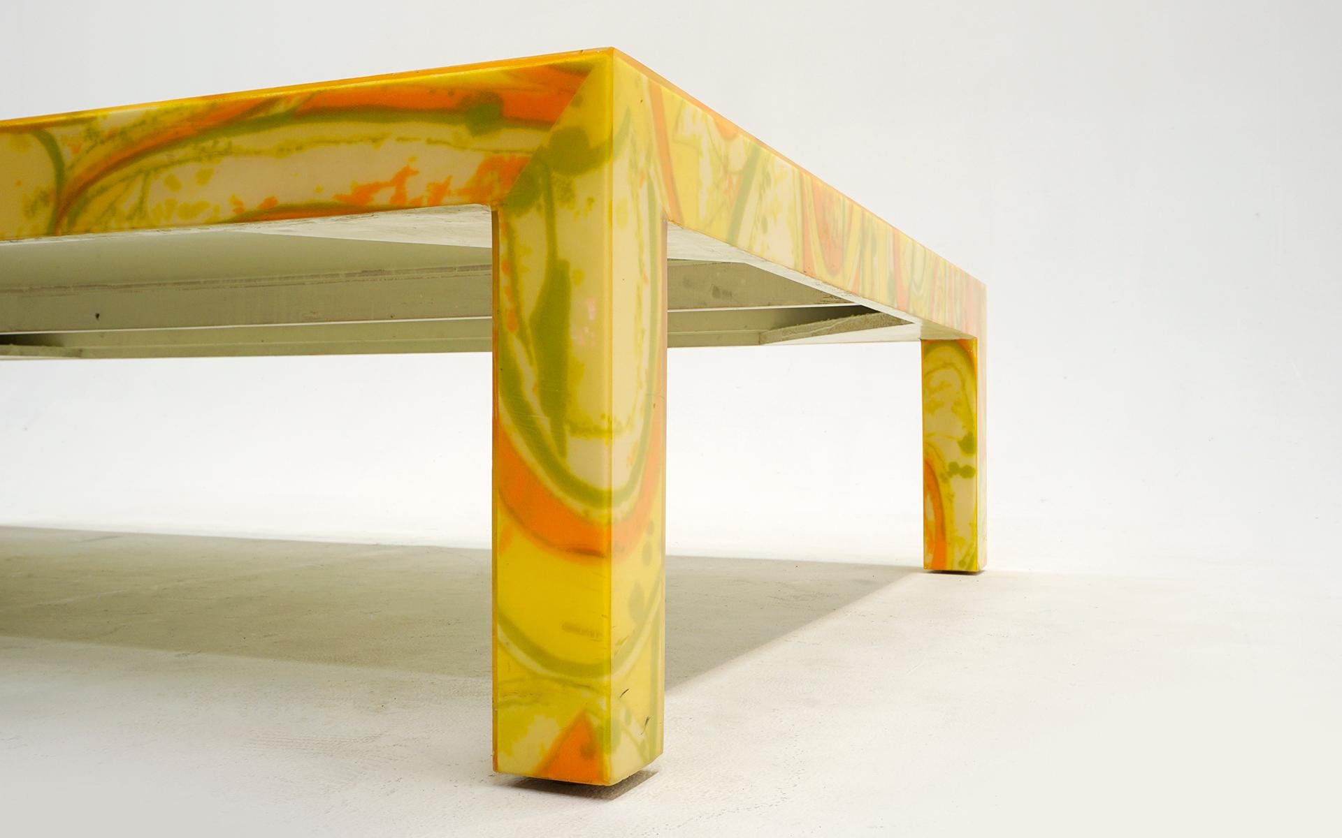 Large One of a Kind Coffee Table by Arthur Elrod for the Bolero Estate, 1966 For Sale 2